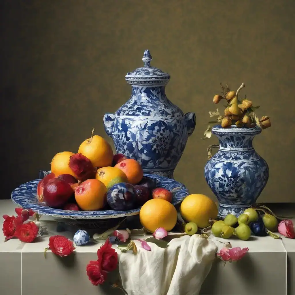 Still life with kelaghayi – Sattar Bahlulzade