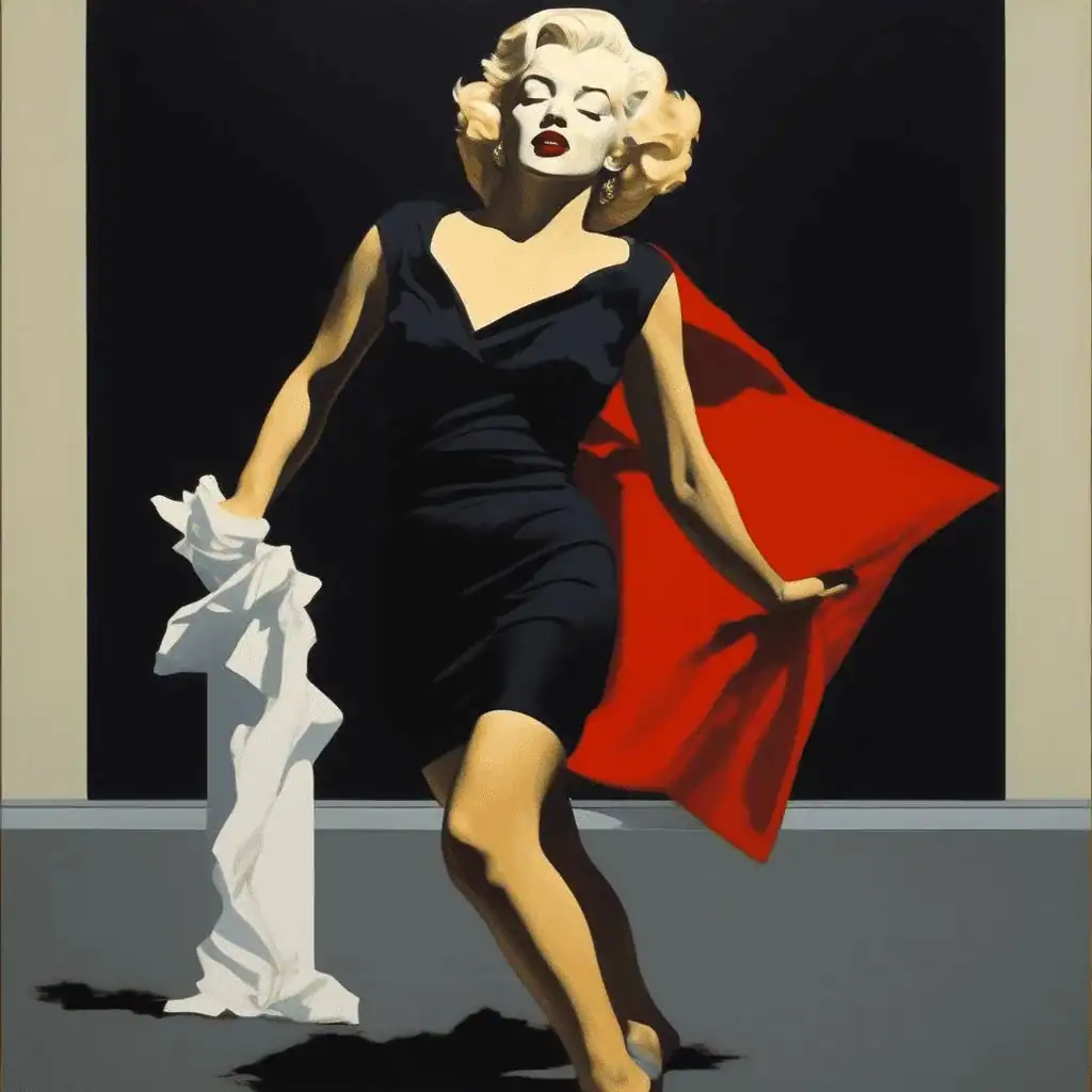 Marilyn Pursued By Death – Rosalyn Drexler