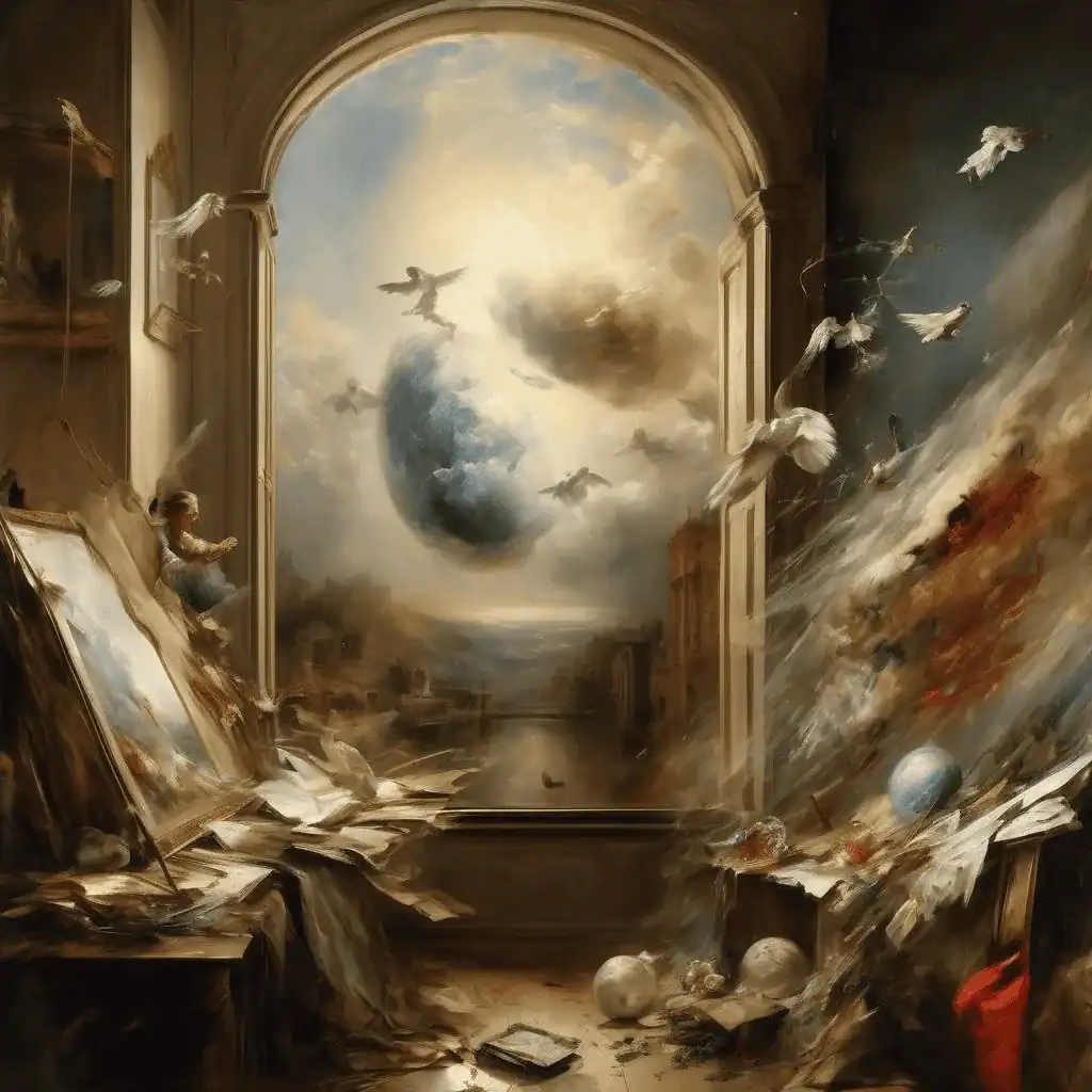 View from the artist’s window – Martinus Rorbye
